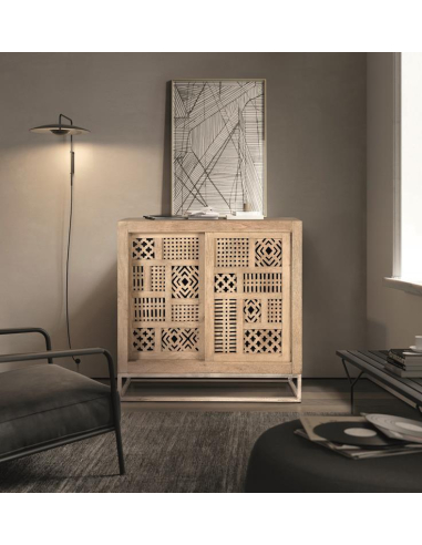 Mueble recibidor dos puertas correderas