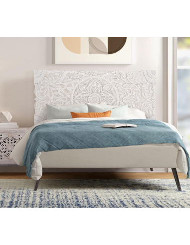 Panel decorativo madera de mango blanco