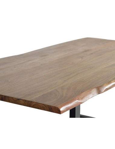 Mesa de comedor fija madera y metal...