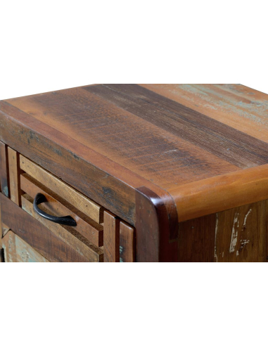 Mesita de noche madera reciclada