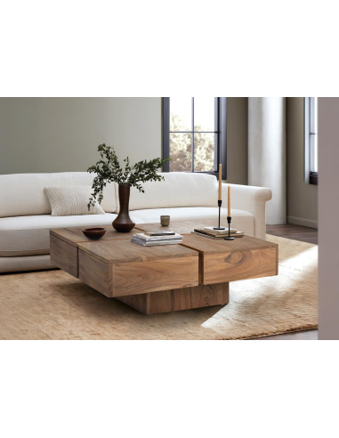 Mesa de centro en madera de acacia