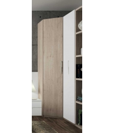 Armario rincón curvo recto