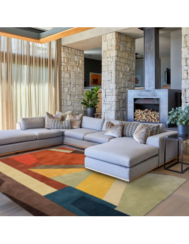 Alfombra Cripto Multicolor de Lana