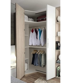 Armario rincón curvo recto 2