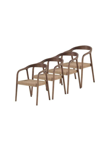 Silla de comedor Rodocrosita nogal Silla de comedor Rodocrosita nogal