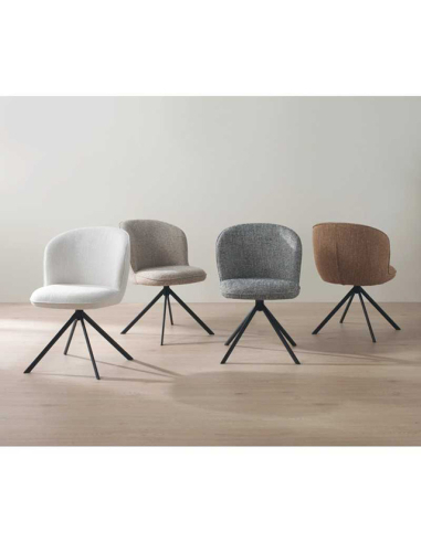 Silla de comedor Cuarzo marrón Silla de comedor Cuarzo marrón
