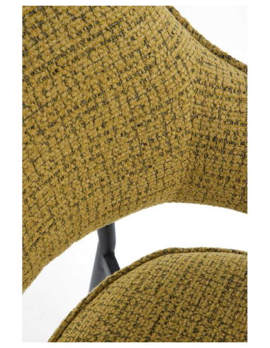 Silla de comedor Azabache mostaza