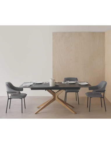 Silla de comedor Azabache gris Silla de comedor Azabache gris