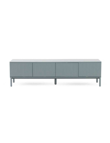 Mueble TV Ópalo ranuras azul Mueble TV Ópalo ranuras azul