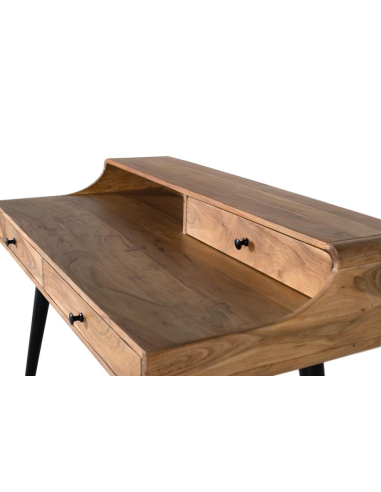 Escritorio 3 cajones con curvas