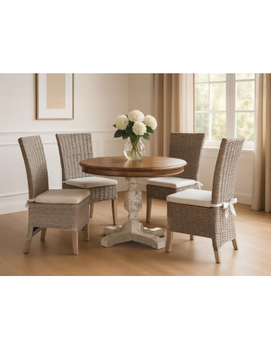 Silla de comedor Rattán respaldo alto