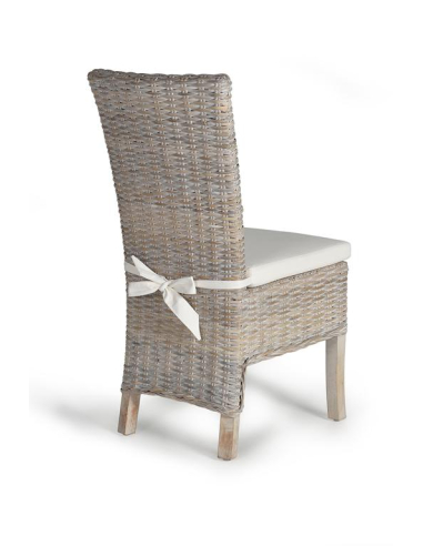 Silla de comedor Rattán respaldo alto