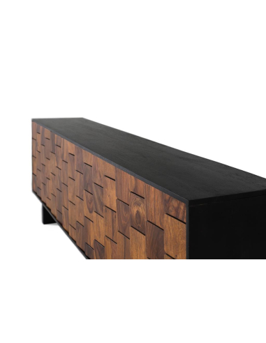 Aparador escenas en azul y dorado