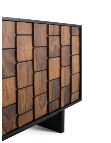 Aparador escenas en azul y dorado