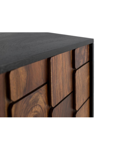 Aparador escenas en azul y dorado