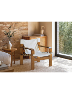 Sillón estilo con tela