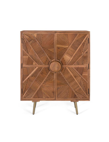 Aparador madera recortes con líneas Aparador madera recortes con líneas