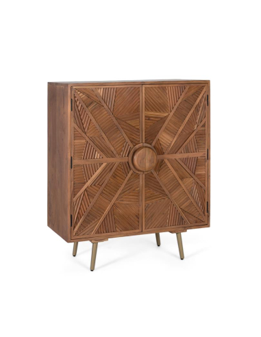 Aparador madera recortes con líneas Aparador madera recortes con líneas