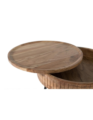 Mesa de centro tapa giratoria Mesa de centro tapa giratoria