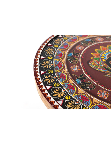 Mesa auxiliar flores alta