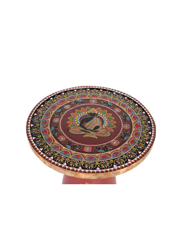 Mesa auxiliar flores alta