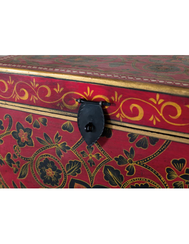 Set 2 baúles pintados rojo Set 2 baúles pintados rojo