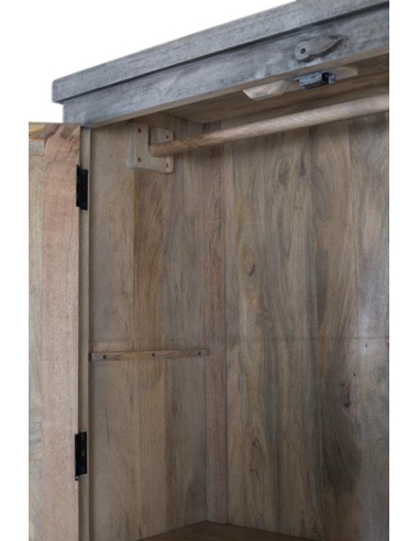 Armario tallado 2 puertas con estantes