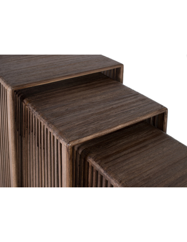 Set 3 mesas de rincón Aria cubo Set 3 mesas de rincón Aria cubo