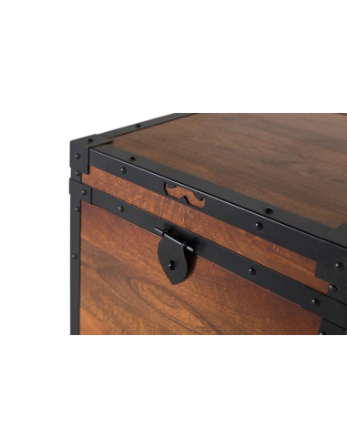 Baúl cuadrado madera Baúl cuadrado madera