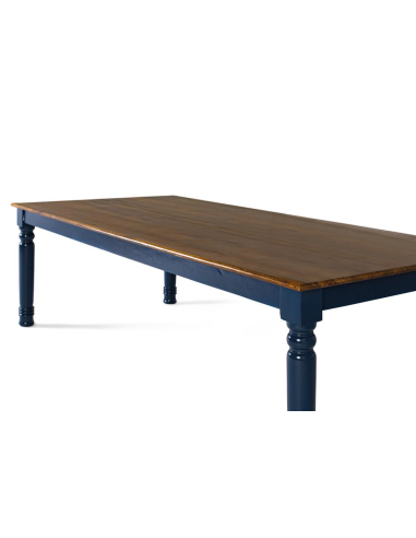 Mesa de comedor vintage azul Mesa de comedor vintage azul