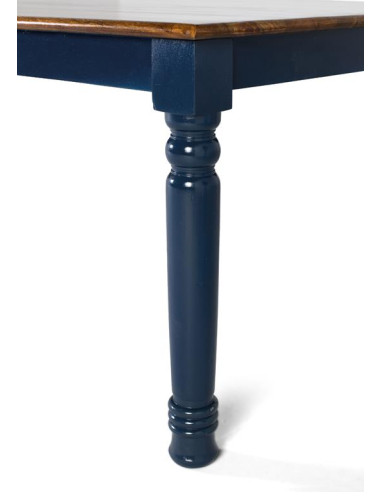 Mesa de comedor vintage azul Mesa de comedor vintage azul