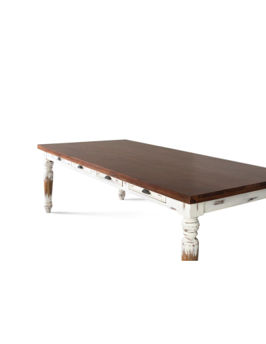 Mesa de comedor vintage blanco Mesa de comedor vintage blanco