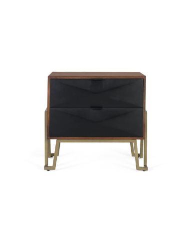 Mesita de noche Prestissimo negro