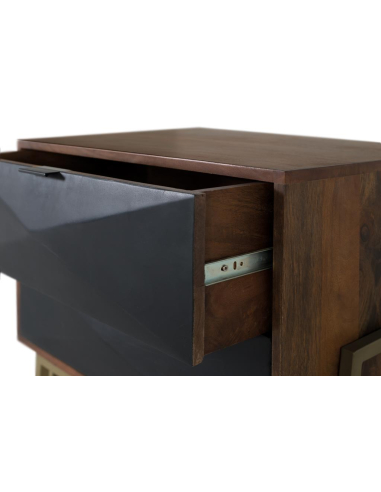 Mesita de noche Prestissimo negro