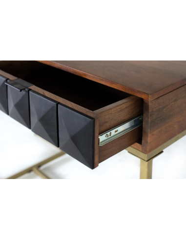 Consola recibidor Grave 2 cajones negro Consola recibidor Grave 2 cajones negro