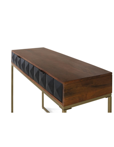 Consola recibidor Grave 2 cajones negro Consola recibidor Grave 2 cajones negro