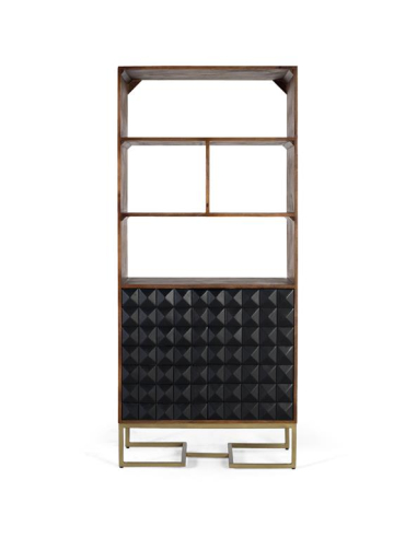 Librería Grave 2 puertas negro