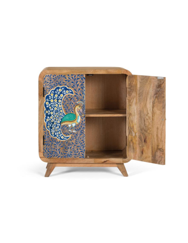 Mueble recibidor pavo real azul Mueble recibidor pavo real azul