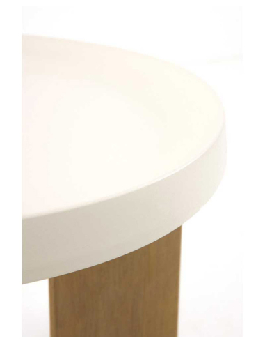 Mesa auxiliar metal y madera Mesa auxiliar metal y madera