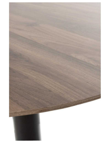 Mesa de comedor Hematita nogal 100 cm