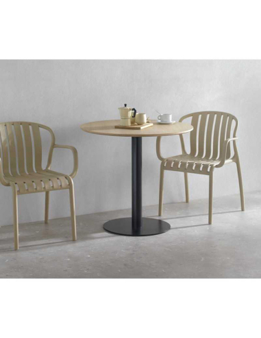 Mesa de comedor Hematita fresno 80