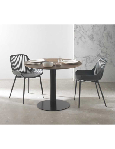 Mesa de comedor Hematita nogal