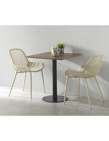 Mesa de comedor Hematita nogal