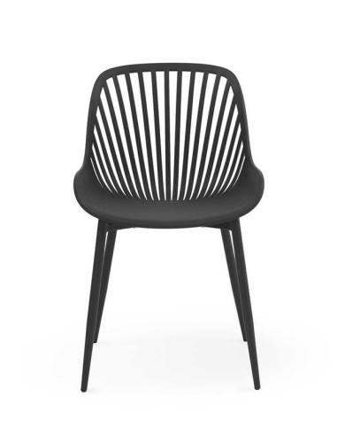 Set 4 sillas de comedor Granate gris...