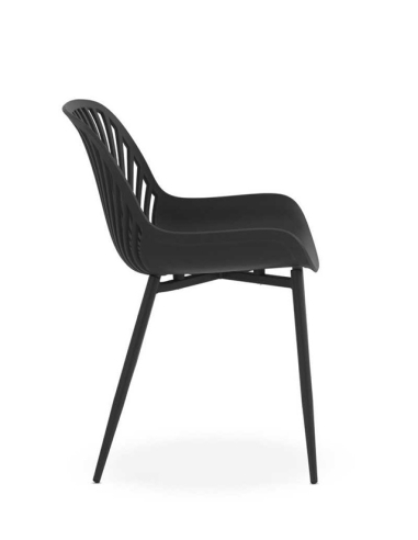 Set 4 sillas de comedor Granate gris...