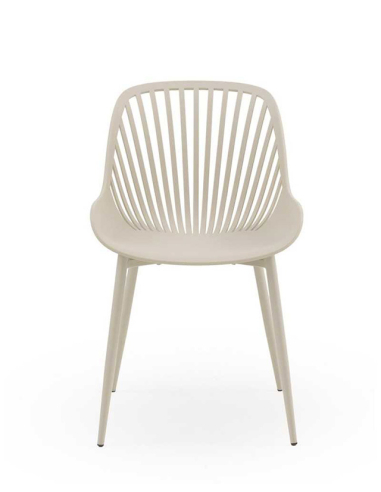 Set 4 sillas de comedor Granate crema