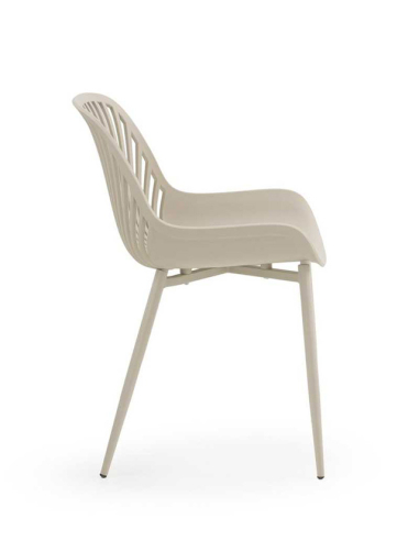 Set 4 sillas de comedor Granate crema