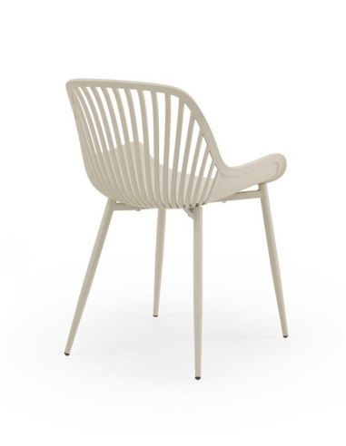 Set 4 sillas de comedor Granate crema