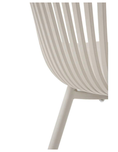 Set 4 sillas de comedor Granate crema