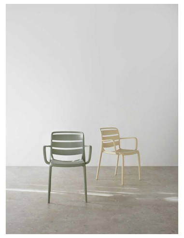 Set 4 sillas de comedor con brazo...